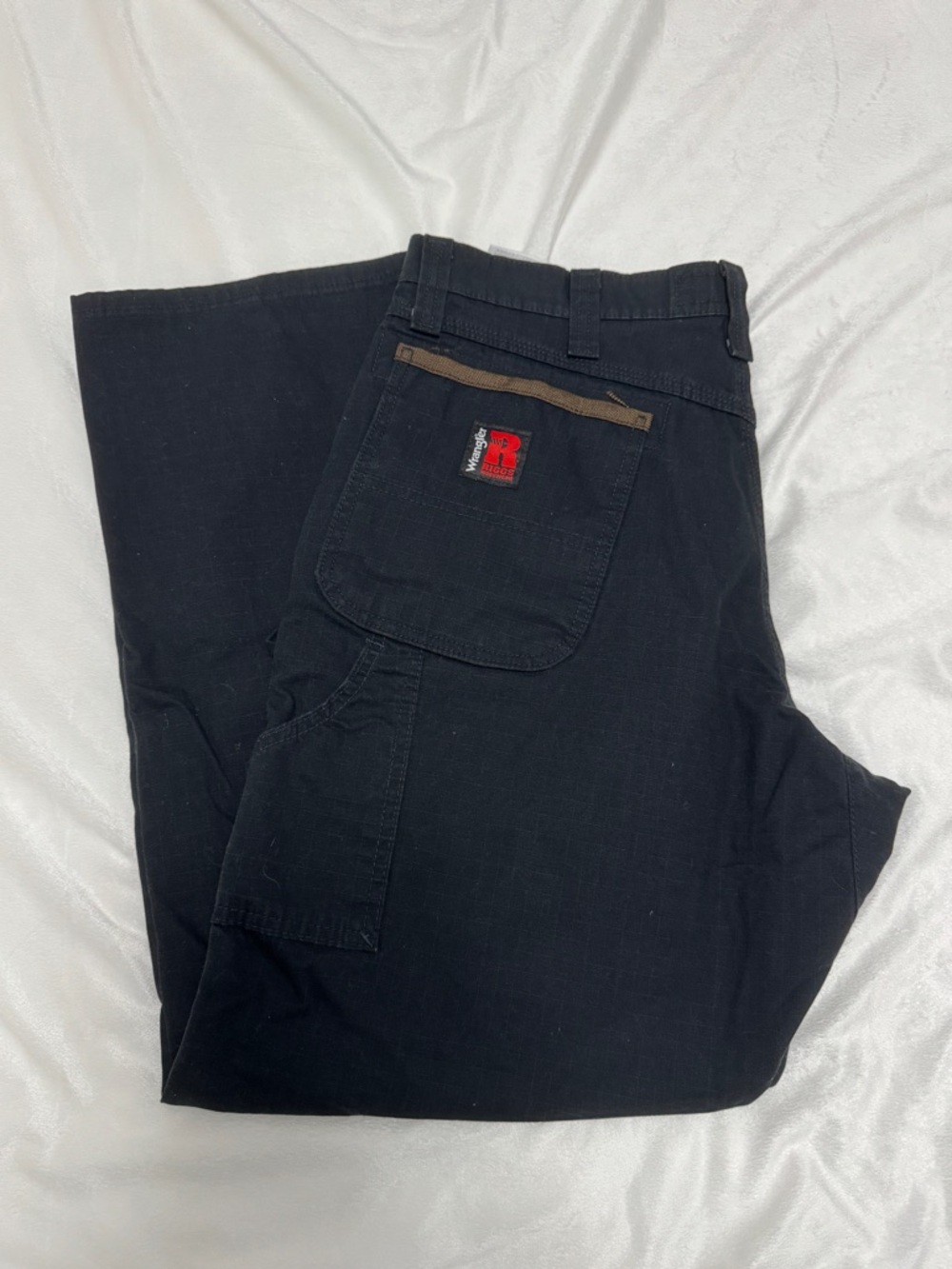 Wrangler Black Riggs Workwear Cargo Pants